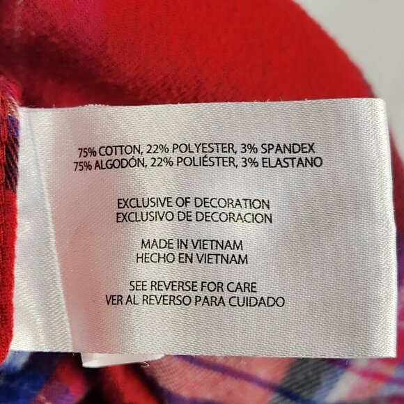 Orvis Classic Collection Flannel Shirt Women’s XXL Red Pink Plaid Button Up 2X - Picture 6 of 6